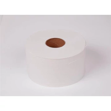 Toalettpapír, T2 rendszer, 2 rétegű, 19 cm átmérő "Mini Jumbo", fehér
