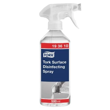 Felületfertőtlenítő spray, kétfunkciós szórófejjel, 500 ml, TORK, illatmentes