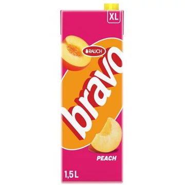 Gyümölcsital, 25%, 1,5 l, RAUCH "Bravo", őszibarack