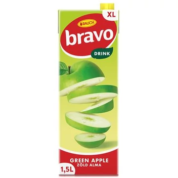 Gyümölcsital, 12%, 1,5 l, RAUCH "Bravo", zöld alma