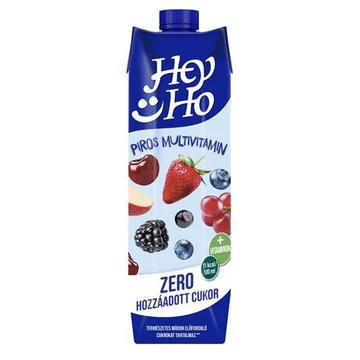 Gyümölcsital, 20%, cukormentes, 1 l, RAUCH "Hey-Ho ZERO", piros multivitamin