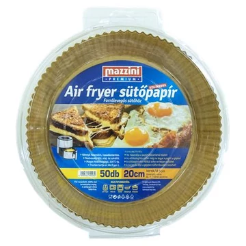 Sütőpapír, szilikonos, Air Fryer készülékhez, kerek, 20 cm, 50 db, MAZZINI "Premium" Sütőpapír, szilikonos, Air Fryer készülékhez, kerek, 20 cm, 50 db, MAZZINI "Premium"