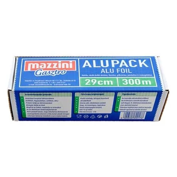Alufólia, 29 cm x 300 m, 9 µ, erős, MAZZINI "Gasztro" Alufólia, 29 cm x 300 m, 9 µ, erős, MAZZINI "Gasztro"