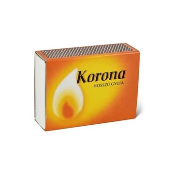 Gyufa, hosszú, kb. 100 szál, KORONA Gyufa, hosszú, kb. 100 szál, KORONA