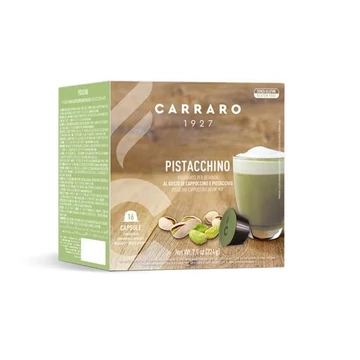 Kávékapszula, Dolce Gusto® kompatibilis, 16 db, CARRARO "Pistacchino"
