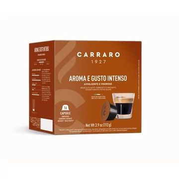 Kávékapszula, Dolce Gusto® kompatibilis, 16 db, CARRARO "Aroma E Gusto Intenso"