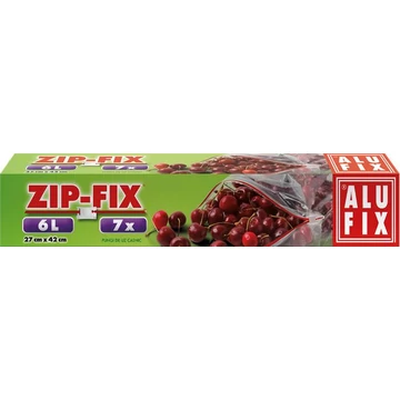 Cipzáras zacskó, 6 l, ALUFIX "Zipp Fix" Cipzáras zacskó, 6 l, ALUFIX "Zipp Fix"