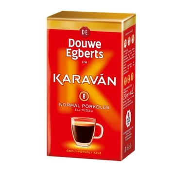 Kávé, pörkölt, őrölt, vákuumos csomagolásban, 225 g, DOUWE EGBERTS "Karaván" normál pörkölés