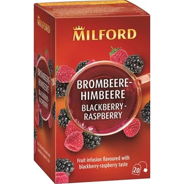 Gyümölcstea, 20x2,5 g, MILFORD "Blackberry-raspberry", szeder-málna Gyümölcstea, 20x2,5 g, MILFORD "Blackberry-raspberry", szeder-málna