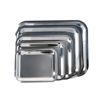 Tálca, szögletes, rozsdamentes acél, krómozott, 30x24cm Tálca, szögletes, rozsdamentes acél, krómozott, 30x24cm