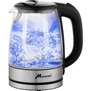 Vízforraló, üvegkannával, 1,7 l, MOMERT