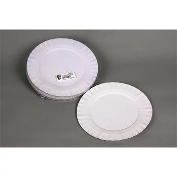 Papírtányér, kerek, desszertes, 19 cm, 50 db, fehér Papírtányér, kerek, desszertes, 19 cm, 50 db, fehér