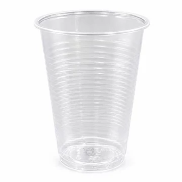 Műanyag pohár, 2 dl, 100 db, átlátszó