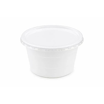 Műanyag gulyás tányér, tetőzhető, 750 ml, 50 db, fehér