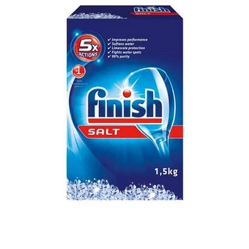 Mosogatógép vízlágyító só, 1,5 kg, FINISH Mosogatógép vízlágyító só, 1,5 kg, FINISH