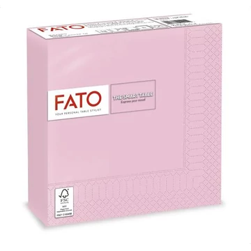 Szalvéta, 1/4 hajtogatott, 33x33 cm, FATO "Smart Table", rózsaszín Szalvéta, 1/4 hajtogatott, 33x33 cm, FATO "Smart Table", rózsaszín