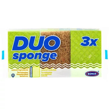 Mosogatószivacs, karcmentes, 3 db, BONUS "Duo" Mosogatószivacs, karcmentes, 3 db, BONUS "Duo"