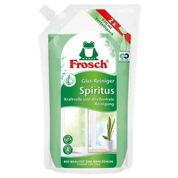 Ablaktisztító, spiritusszal, 950 ml, utántöltő, FROSCH Ablaktisztító, spiritusszal, 950 ml, utántöltő, FROSCH