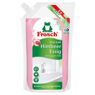 Vízkőoldó, málnaecettel, 950 ml, utántöltő, FROSCH