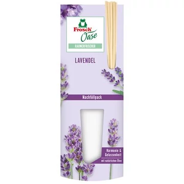 Légfrissítő, 90 ml, utántöltő, FROSCH "Oase", levendula Légfrissítő, 90 ml, utántöltő, FROSCH "Oase", levendula