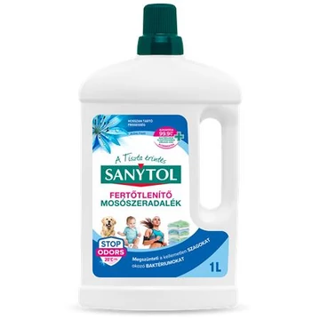 Fertőtlenítő mosószeradalék, 1 l, SANYTOL "Active Fresh"