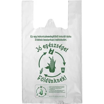 Ingvállas tasak, lebomló, 24x45x0,15 cm "Jó egészséget Földünknek" Ingvállas tasak, lebomló, 24x45x0,15 cm "Jó egészséget Földünknek"