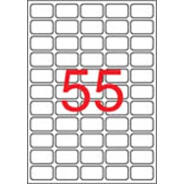 Etikett, univerzális, 36,8x23,8 mm, eltávolítható, kerekített sarkú, APLI, 5500 etikett/csomag
