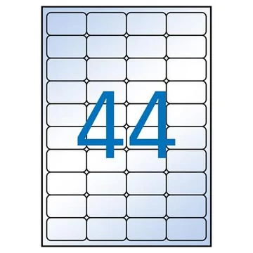 Etikett, 48,5x25,4 mm, poliészter, kerekített sarkú, APLI, átlátszó, 440 etikett/csomag Etikett, 48,5x25,4 mm, poliészter, kerekített sarkú, APLI, átlátszó, 440 etikett/csomag