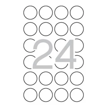 Etikett, 40 mm kör, biztonsági, APLI, 240 etikett/csomag