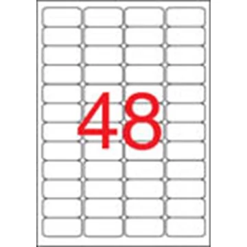 Etikett, 45,7x21,2 mm, biztonsági, kerekített sarkú, APLI, 480 etikett/csomag