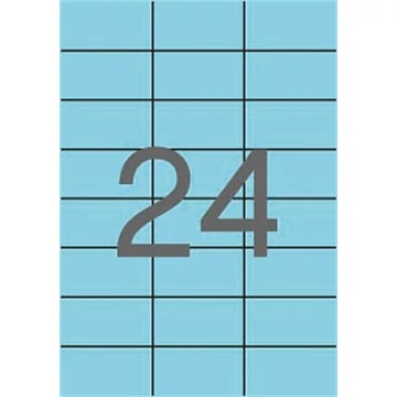 Etikett, 70x37 mm, színes, APLI, pasztell kék, 480 etikett/csomag