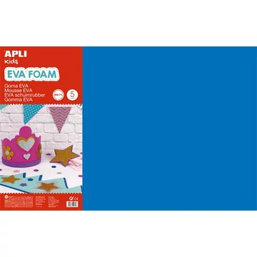 Moosgumi, 400x600 mm, APLI Kids "Eva Sheets", kék