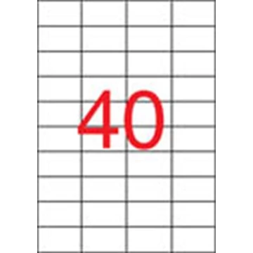 Etikett, univerzális, 52,5x29,7 mm, APLI, 20000 etikett/csomag