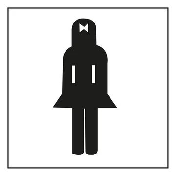 Információs matrica, női mosdó, APLI Információs matrica, női mosdó, APLI