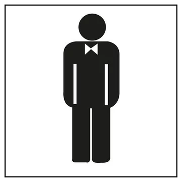 Információs matrica, férfi mosdó, APLI Információs matrica, férfi mosdó, APLI