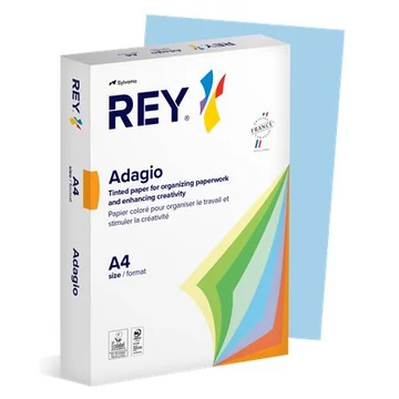 Másolópapír, színes, A4, 80 g, REY "Adagio", pasztell kék, 500 lap/csomag