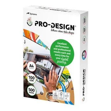Másolópapír, digitális, A4, 100 g, PRO-DESIGN, 500 lap/csomag