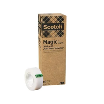 Ragasztószalag, 19 mm x 33 m, környezetbarát, 3M "Scotch® Magic™", áttetsző Ragasztószalag, 19 mm x 33 m, környezetbarát, 3M "Scotch® Magic™", áttetsző