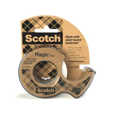 Ragasztószalag, adagolón, 19 mm x 33 m, környezetbarát, 3M "Scotch® Magic™", áttetsző Ragasztószalag, adagolón, 19 mm x 33 m, környezetbarát, 3M "Scotch® Magic™", áttetsző