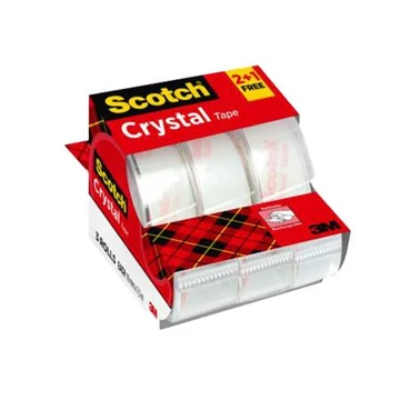 Ragasztószalag adagolón, kézi, 19 mm x 7,5 m, 3M SCOTCH "Crystal", 2+1 akció Ragasztószalag adagolón, kézi, 19 mm x 7,5 m, 3M SCOTCH "Crystal", 2+1 akció