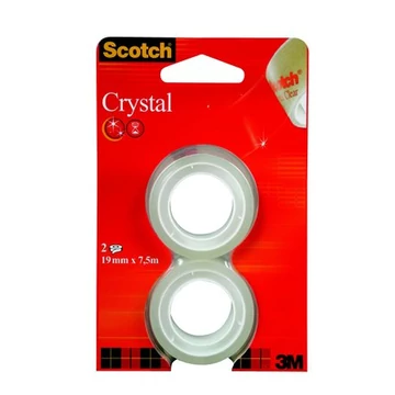 Ragasztószalag, 19 mm x 7,5 m, 3M SCOTCH "Crystal" Ragasztószalag, 19 mm x 7,5 m, 3M SCOTCH "Crystal"