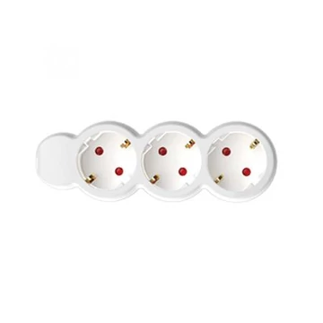 Elosztósor, 3 csatlakozóaljzat, 3 m kábelhosszúság, HOME, fehér Elosztósor, 3 csatlakozóaljzat, 3 m kábelhosszúság, HOME, fehér