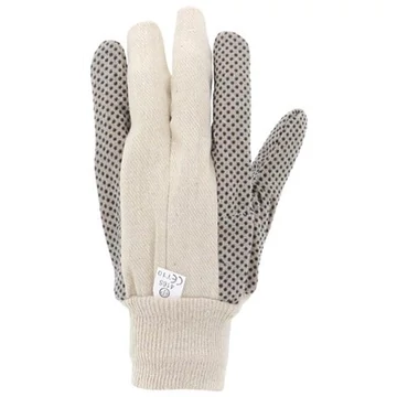 Kertészkesztyű, csúszásgátló pöttyökkel, 9-es méret Kertészkesztyű, csúszásgátló pöttyökkel, 9-es méret