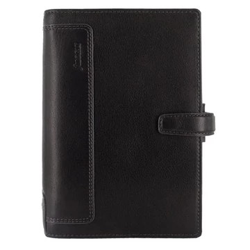 Kalendárium, gyűrűs, betétlapokkal, personal méret, FILOFAX, "Holborn", fekete