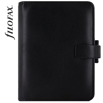 Kalendárium, gyűrűs, betétlapokkal, pocket méret, FILOFAX, "Metropol", fekete Kalendárium, gyűrűs, betétlapokkal, pocket méret, FILOFAX, "Metropol", fekete
