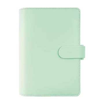 Kalendárium, gyűrűs, betétlapokkal, personal méret, FILOFAX "Saffiano", menta