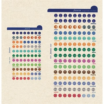 Kalendárium betét, öntapadó szervezőcímke, nagy FILOFAX, színes Kalendárium betét, öntapadó szervezőcímke, nagy FILOFAX, színes