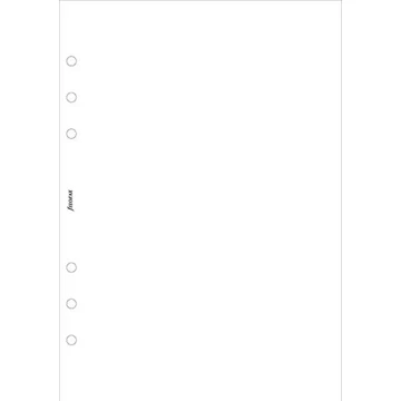 Kalendárium betét, jegyzetlap, pocket méret, sima, FILOFAX, fehér Kalendárium betét, jegyzetlap, pocket méret, sima, FILOFAX, fehér