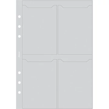 Kalendárium betét, kártyatartó, pocket méret, FILOFAX