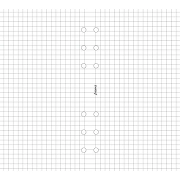 Kalendárium betét, jegyzetlap, A5, kockás, FILOFAX, fehér